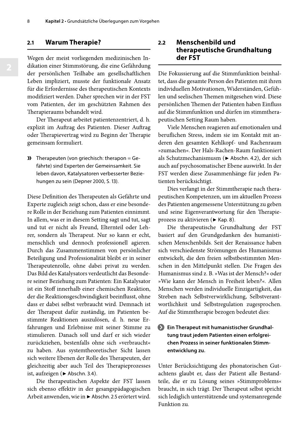 Praxis der Funktionalen Stimmtherapie. Leseprobe. Seite 8.
