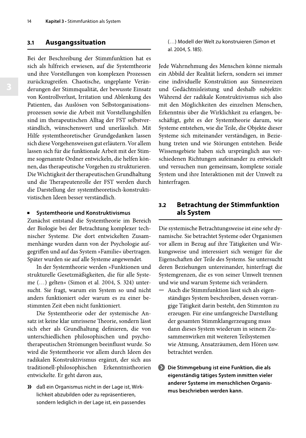 Praxis der Funktionalen Stimmtherapie. Leseprobe. Seite 14.