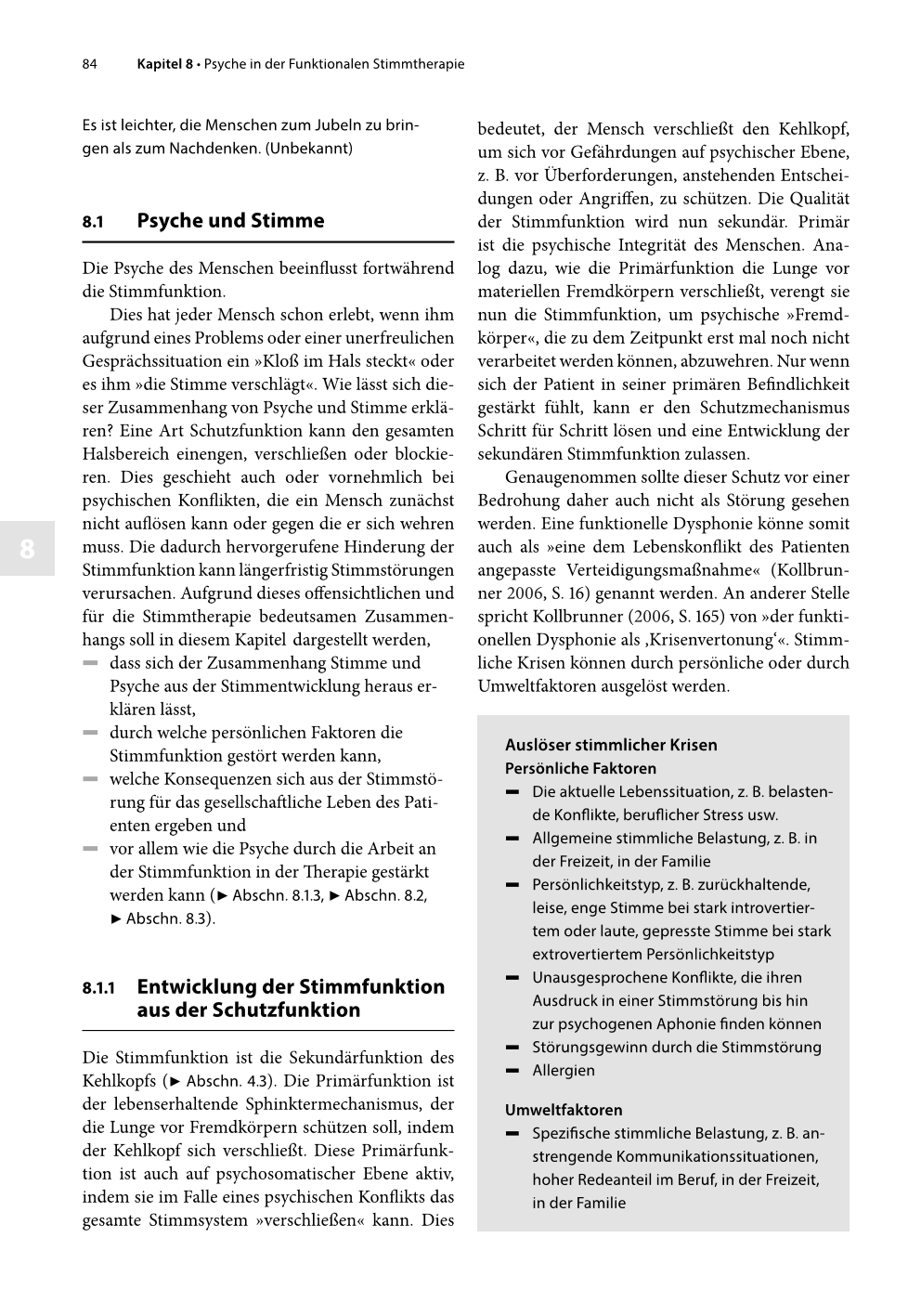 Praxis der Funktionalen Stimmtherapie. Leseprobe. Seite 88.