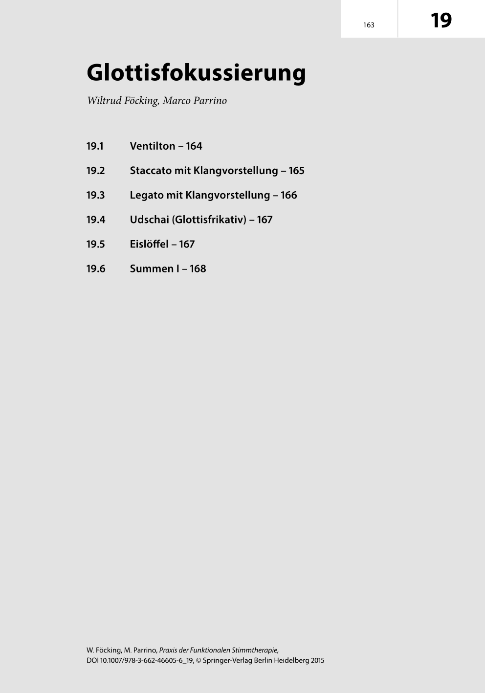Praxis der Funktionalen Stimmtherapie. Leseprobe. Seite 163.