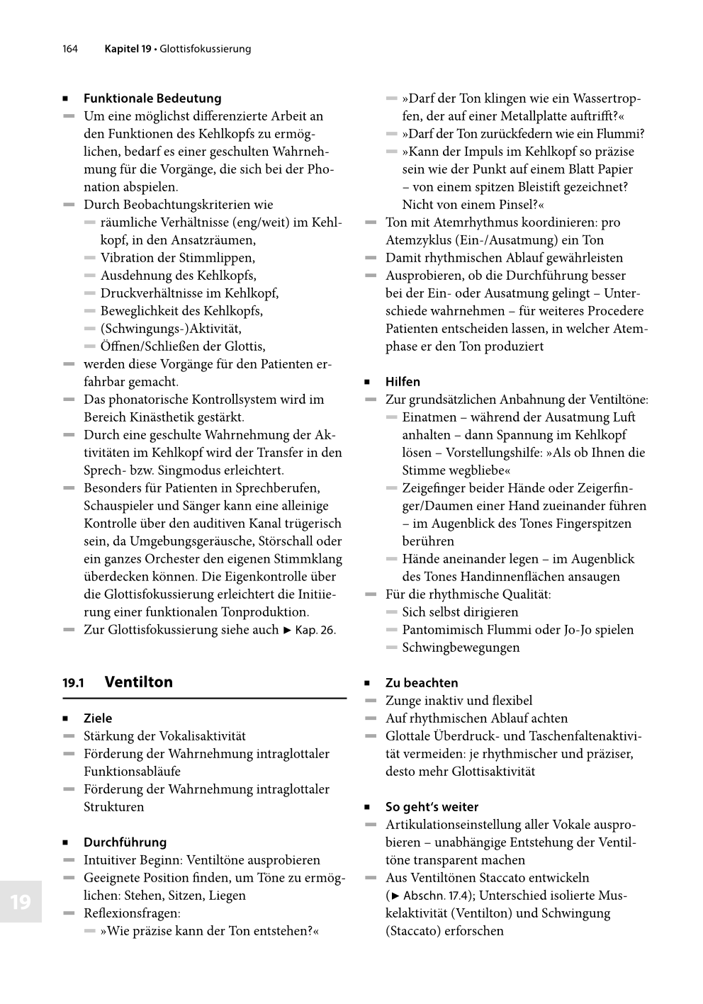 Praxis der Funktionalen Stimmtherapie. Leseprobe. Seite 164.