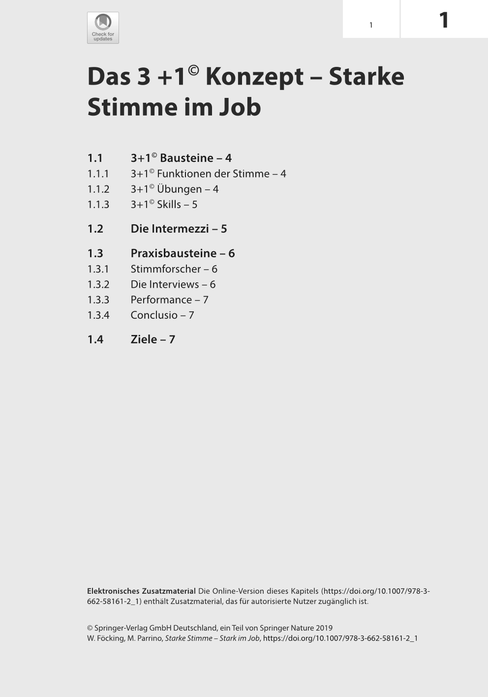 Starke Stimme - Stark im Job. Leseprobe. Seite 1.