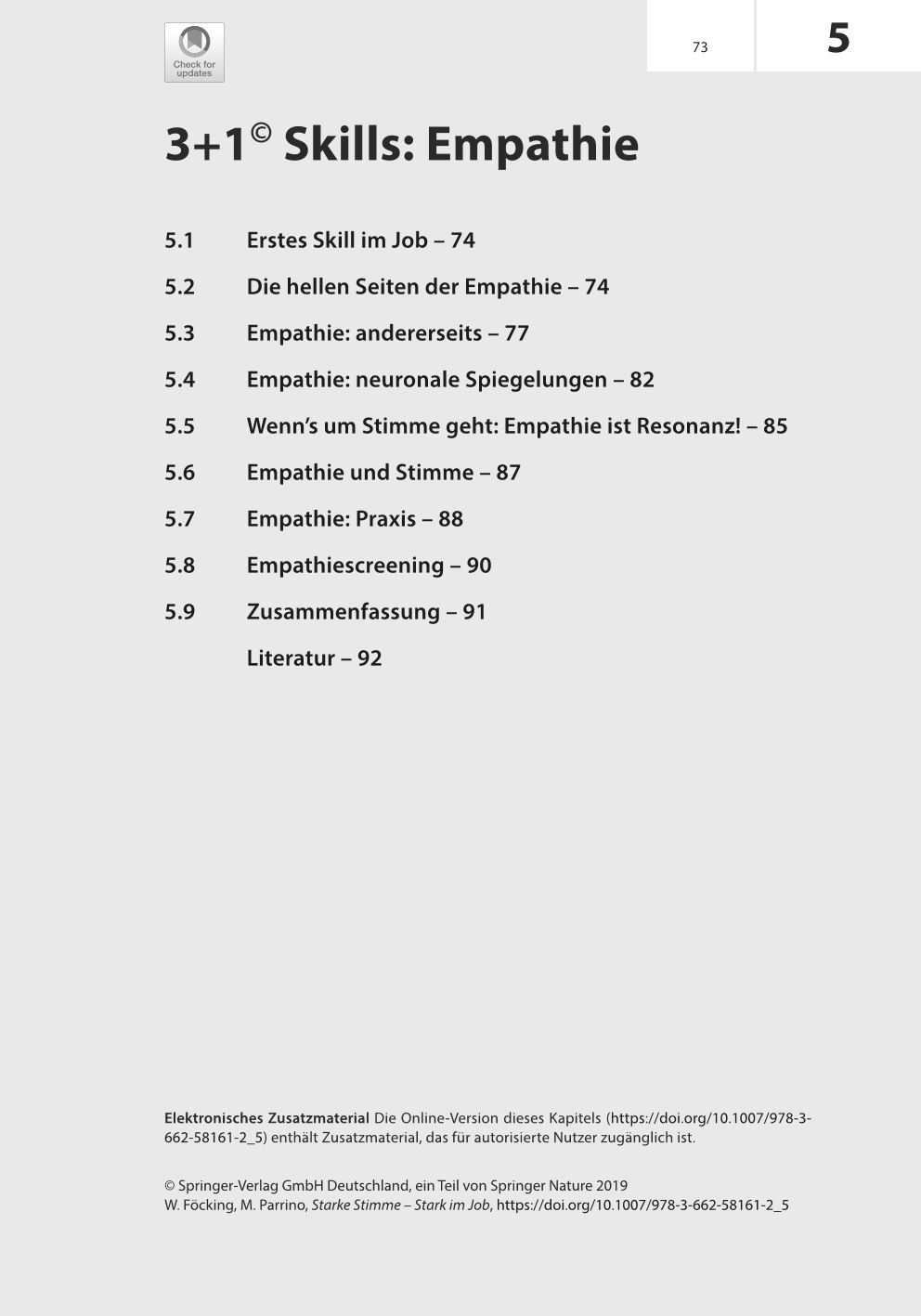 Starke Stimme - Stark im Job. Leseprobe. Seite 73.